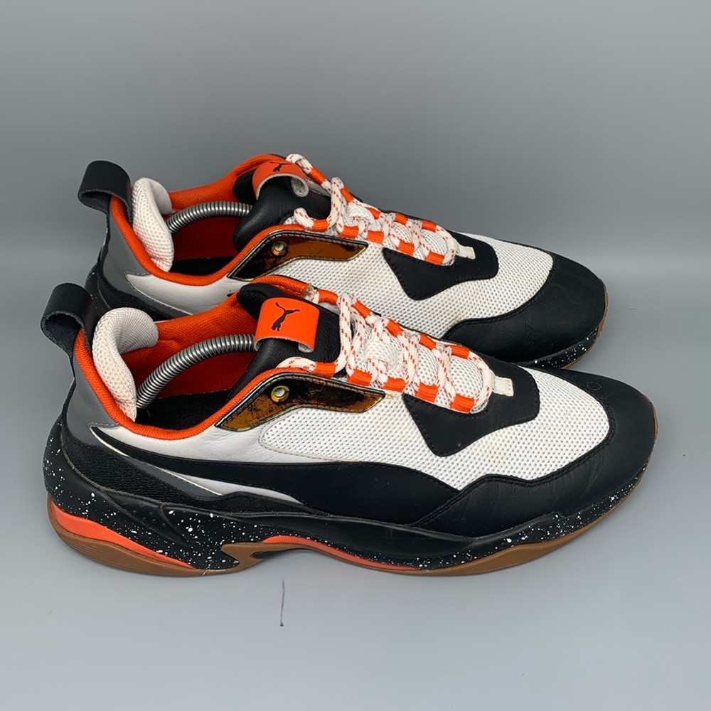 Puma Thunder Electric Orange Black Running Shoes 367996 01 Men's‎ Sz12